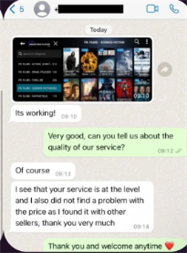 WhatsApp Review quality check